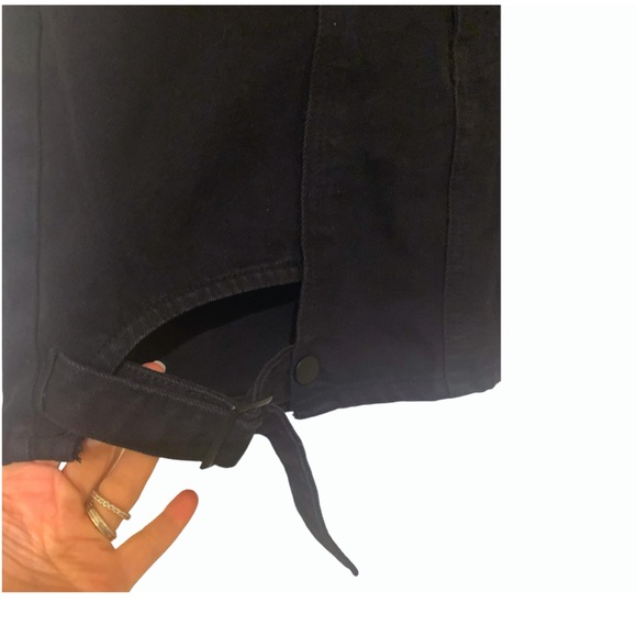 Skirt Black Denim Mid Rise Mini Skirt Shein NEW WITHOUT TAGS Size L - Picture 5 of 13